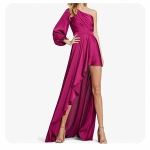 Mac Duggal asymmetrical berry dress